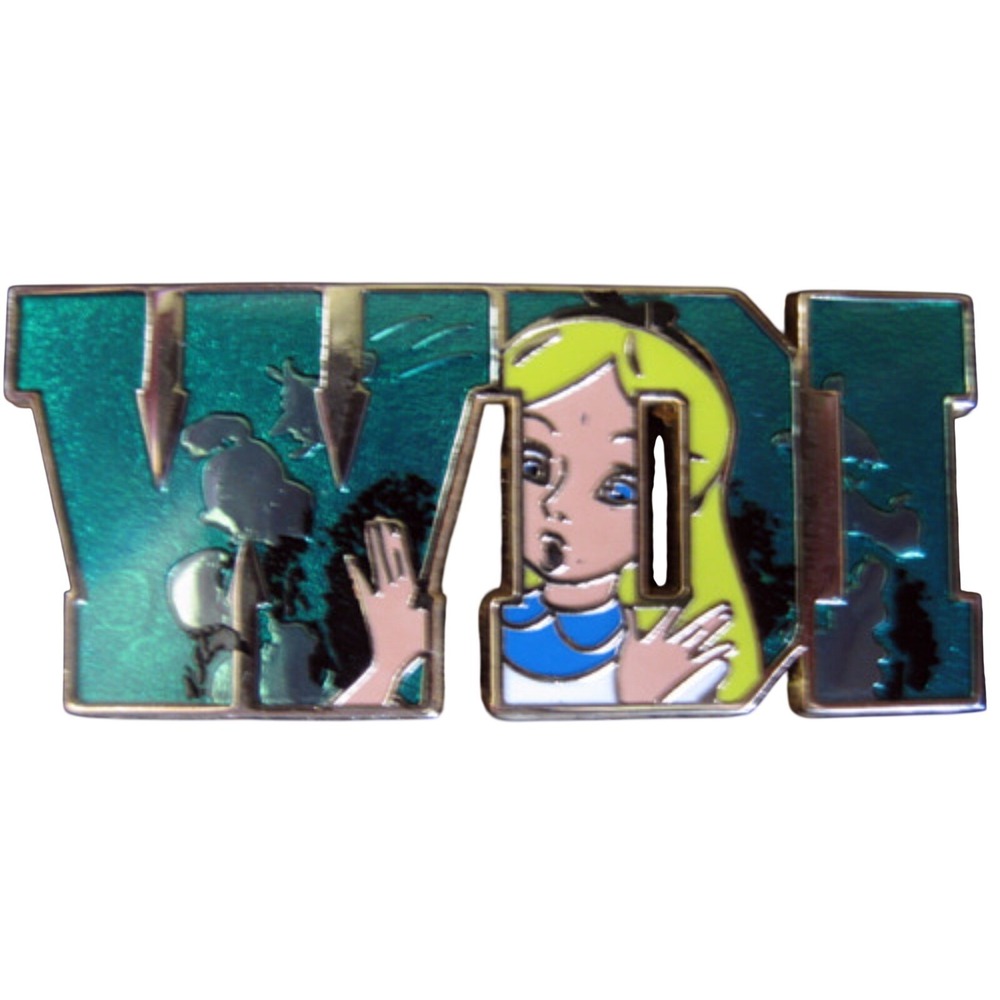Disney Pin Alice in Wonderland WDI Cast Member LE 300 80274 Attraction Letters